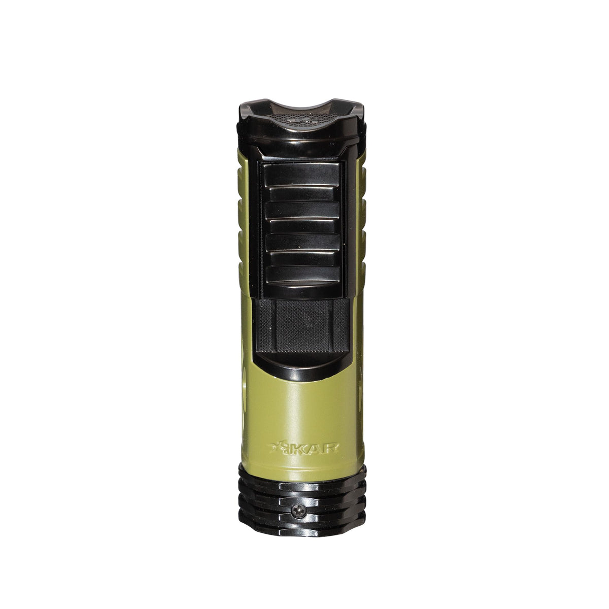 XIKAR Tactical Single-Jet Lighter, Gunmetal - Powerful Flame, Rugged Design with Rest Feature, Pocket Clip, EZ-View Fuel Window, and Adjustable Flame Height - Ideal for Outdoor Use