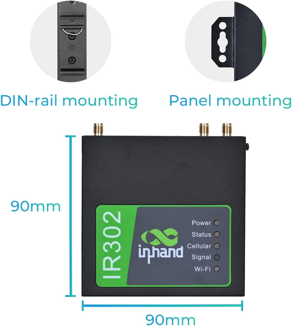 InHand Networks IR302 Industrial IoT 4G LTE VPN Cellular Router
