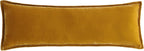 HiEnd Accents Stella Faux Silk Velvet Green Ochre Long Lumbar Pillow