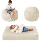 Bean Bag Chairs for Adults - Giant Bean Bag Convertible Floor Sofa