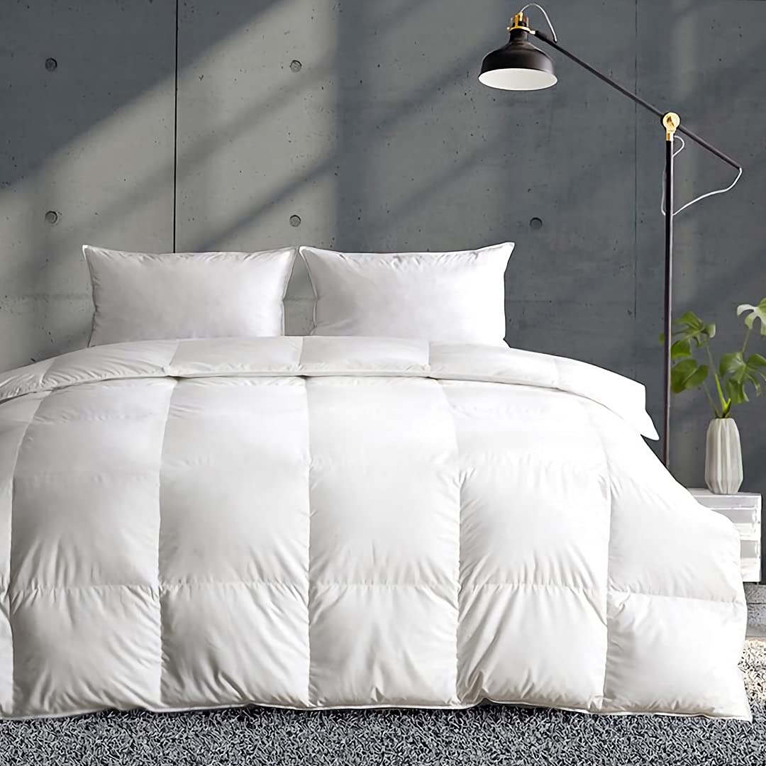 APSMILE Duvet Insert King,Fluffy Down Feather Fibers Comforter-All Season