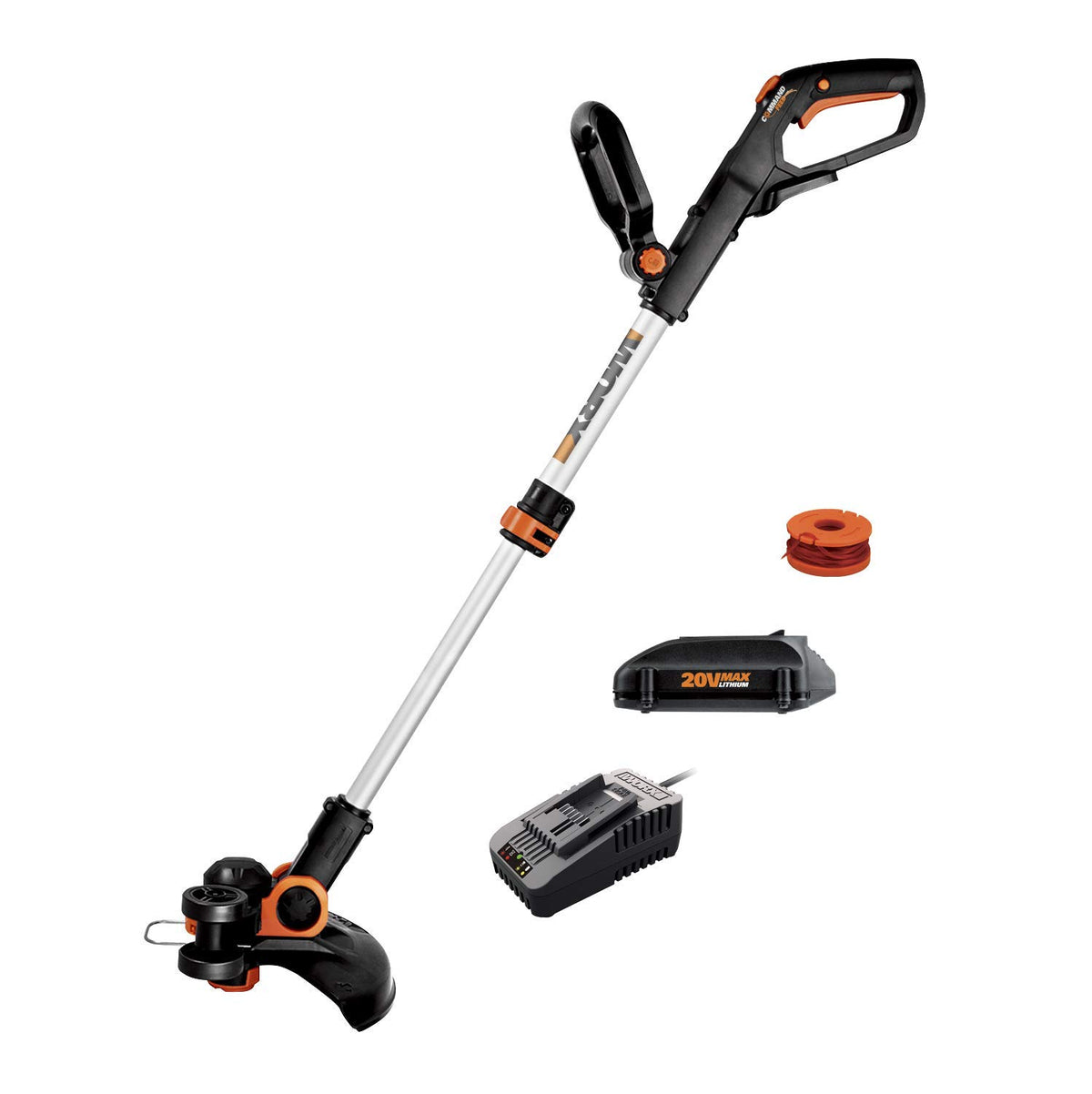 WORX 20V 12" 2-in-1 Cordless String Trimmer & Electric Lawn Edger, WG163