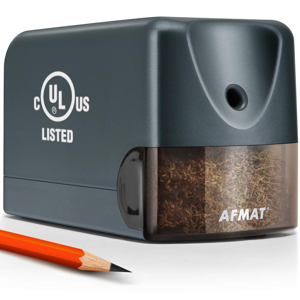 AFMAT 3 Pack Electric Pencil Sharpener PS13, Heavy Duty Pencil Sharpener for Classroom, 6.5-8mm No.2/Colored Pencils, UL Listed, 10,000+ Sharpenings for Home, Office, School