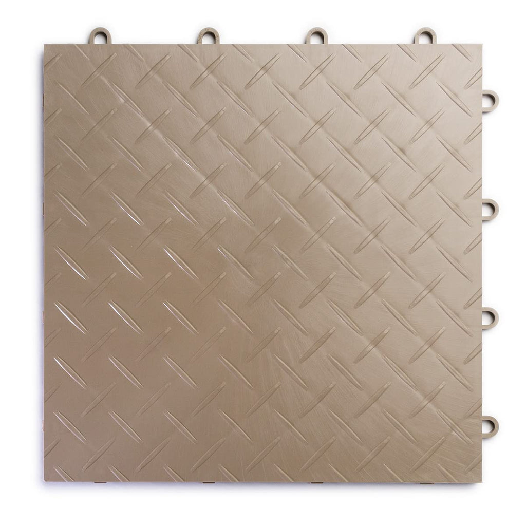 SnapLock RaceDeck Diamond 12"x12" Interlocking Garage Tiles, 24pk, White