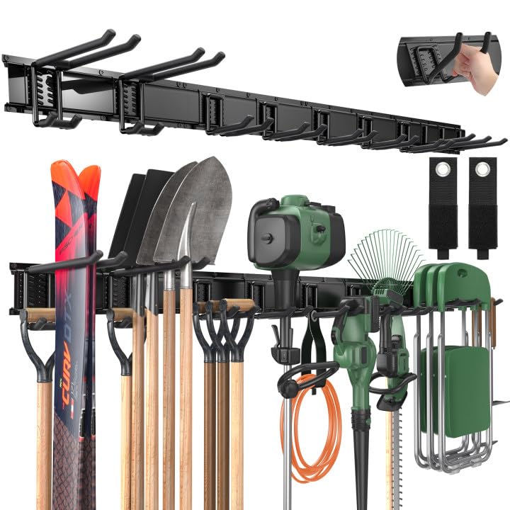 LBT 99" Garage Tool Organizer Wall Mount - 1000lbs Garden Tool Organizer