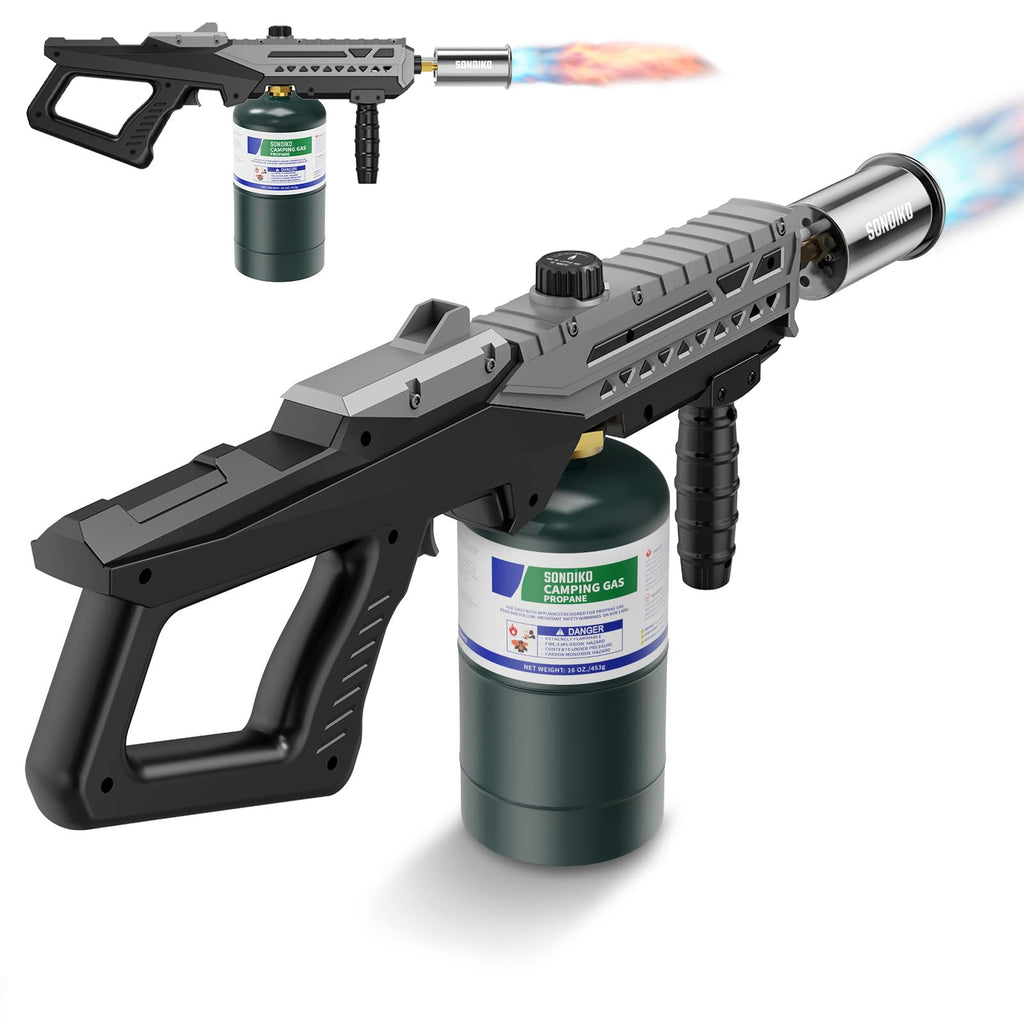 Sondiko Powerful Cooking Propane Torch, Adjustable Flame for Grilling