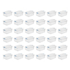Sterilite Latching Box with Lids for Home and Office, 32 Quart, 6-Pack