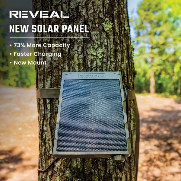 Tactacam Defend Solar Panel + Defend LiPo Battery Pack Bundle – Extended Power for Tactacam Defend Cameras – Outdoor Solar Charger with High-Capacity LiPo Battery – Weatherproof & Reliable