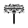 Lewis Design Company Rose Garden Custom Stake (25" W x 25" H, Black)
