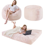 Bean Bag Chairs for Adults - Giant Bean Bag Convertible Floor Sofa