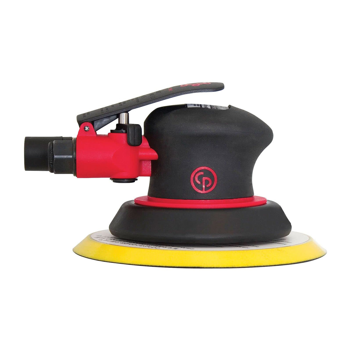 Chicago Pneumatic CP7255H - 6 Inch (150 mm), Air Random Orbital Sander Tool, Non-Vacuum, PSA, 0.28 HP / 210 W, 11000 RPM, Home Improvement, Woodworking, Polisher, Heavy Duty