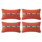 Outdoor Sunbrella Decorative Pillows Pack of 4, 20" x 12" Outdoor Pillow Set for Couch Bed Throw Patio Sofa, Airies Marble