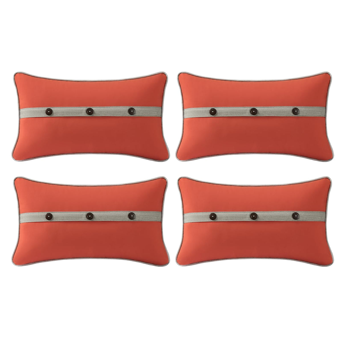 Outdoor Sunbrella Decorative Pillows Pack of 4, 20" x 12" Outdoor Pillow Set for Couch Bed Throw Patio Sofa, Airies Marble
