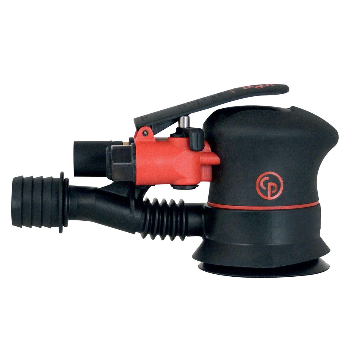 Chicago Pneumatic CP7255H - 6 Inch (150 mm), Air Random Orbital Sander Tool, Non-Vacuum, PSA, 0.28 HP / 210 W, 11000 RPM, Home Improvement, Woodworking, Polisher, Heavy Duty