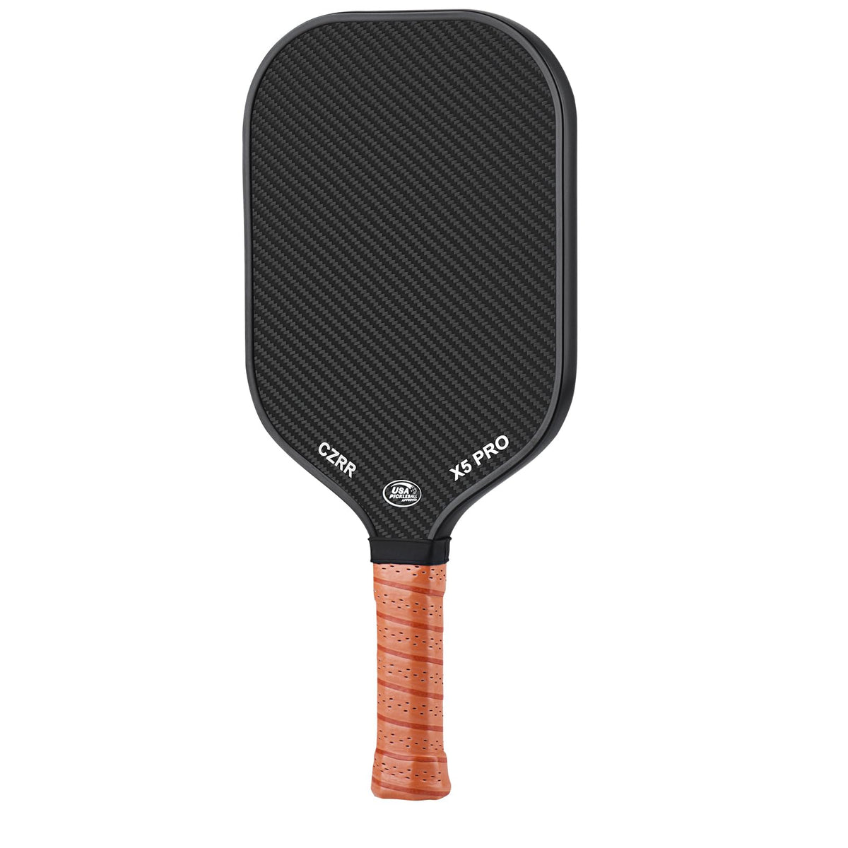 Pickleball Paddle, USA Pickleball Approved, 3K Raw Carbon Fiber Surface (CFS) High Grit & Spin, with 16MM Polypropylene Honeycomb Core, Ideal for Novice and Professional Players