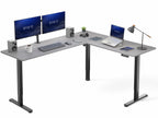 VIVO Black 63 x 55 in Corner Standing Desk, DESK-E3CTB