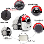 Expandable Cat Carrier Backpack with Catnip Toys, Backpack for Cats Kitten Small Puppy, Airline Approved Cat Bubble Backpack, Space Capsule Astronaut Carrier… (RED BP&Toy, Back Extension)