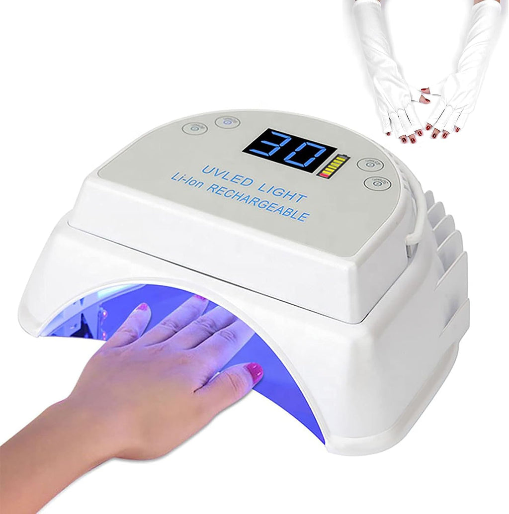 Professional Cordless LED Nail Lamp High Performance Rechargeable 64W Led UV Gel Nail Curing Light Nail Art Tool