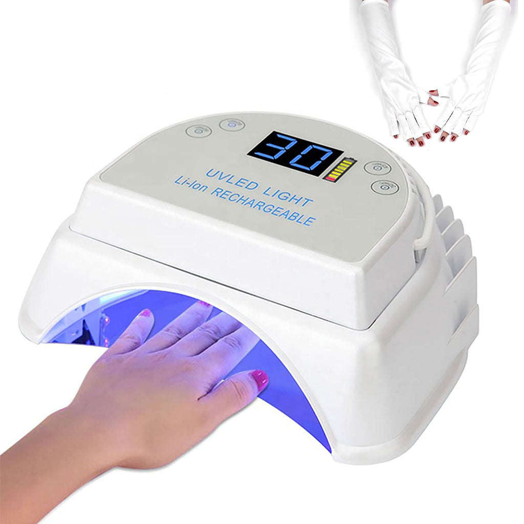Professional Cordless LED Nail Lamp High Performance Rechargeable 64W Led UV Gel Nail Curing Light Nail Art Tool