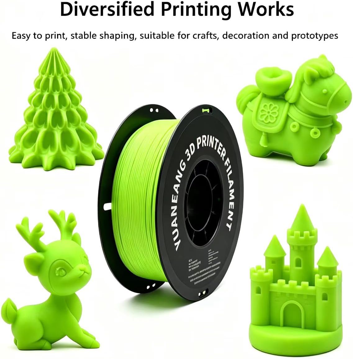 PETG 3D Printer Filament 1.75mm, 16-Color Set, Strong & Durable，Heat-Resistant, Low-Warp, Smooth Finish, Ideal for Functional Parts, Engineering Models & Large Multi-Color Printing Projects