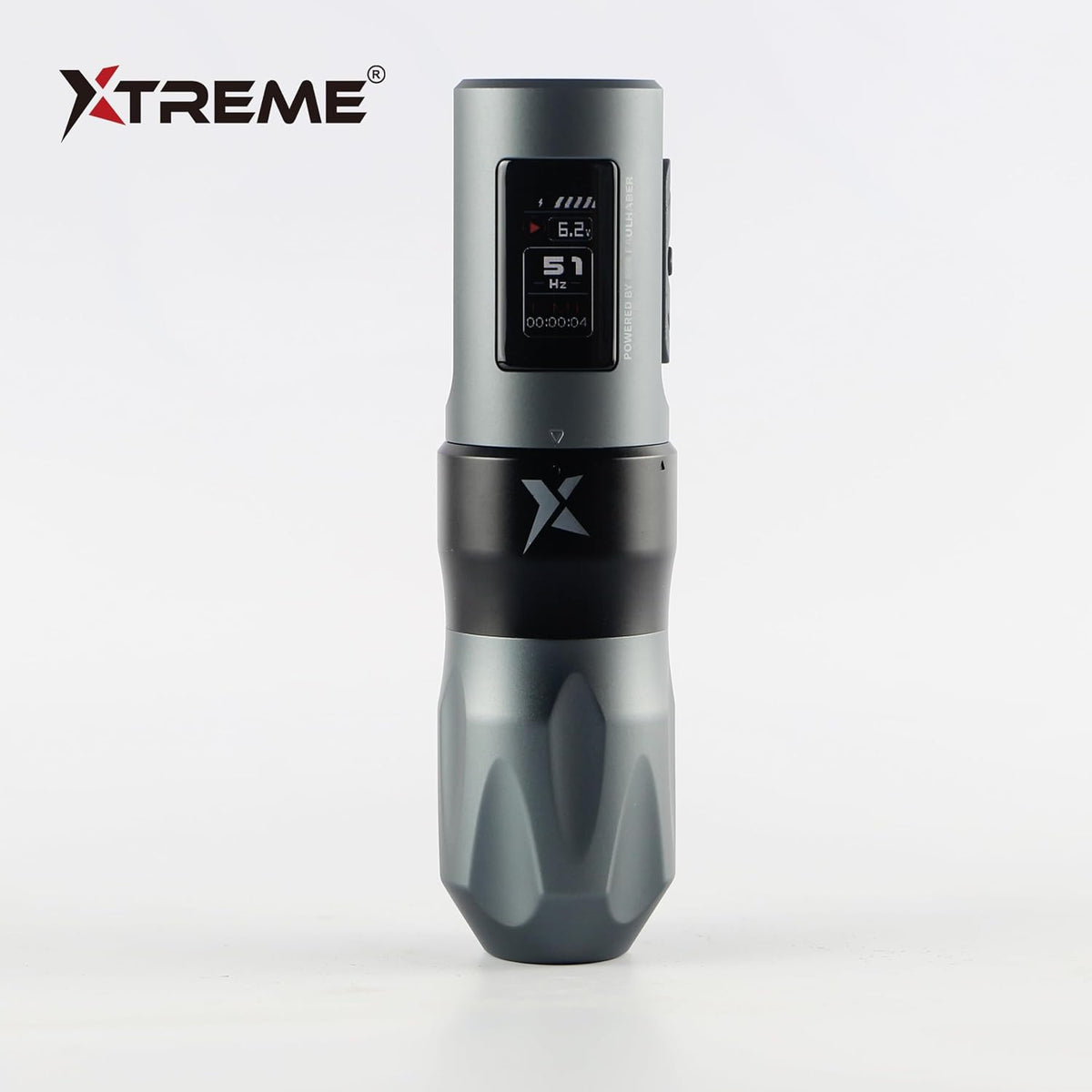 XTREME X Wireless Tattoo Pen Battery- Professional Tattoo Machine with Faulhaber Brushless Motor, 0.96" TFT Display, Adjustable Stroke, 2000mAh Battery, Type-C Charging - Hard Mode