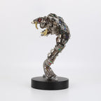 3D Metal Puzzle Half-Body Serpent Model Kit, 400PCS DIY Assemble Steampunk Bio-Mechanical Half-Body Serpent with LED Lights, Creative Handcrafted Art Craft Desktop Display & Decoration for Adults