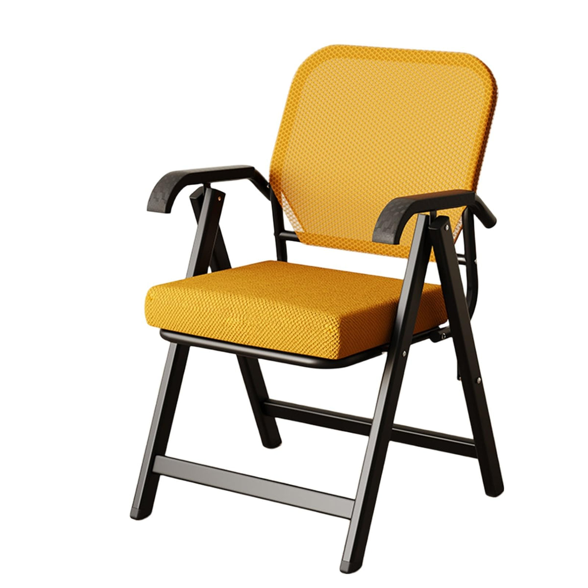Padded Folding Chairs,folding Chairs Decompression Spine Protection,black Folding Office Chair With High Rebound Cushion,folding Chair For Meeting Room,office,Chess Room,home Load-bearing 150kg ( Colo