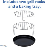 RecPro RV Air Fry Microwave 1.0 Cu Ft, 900W Black