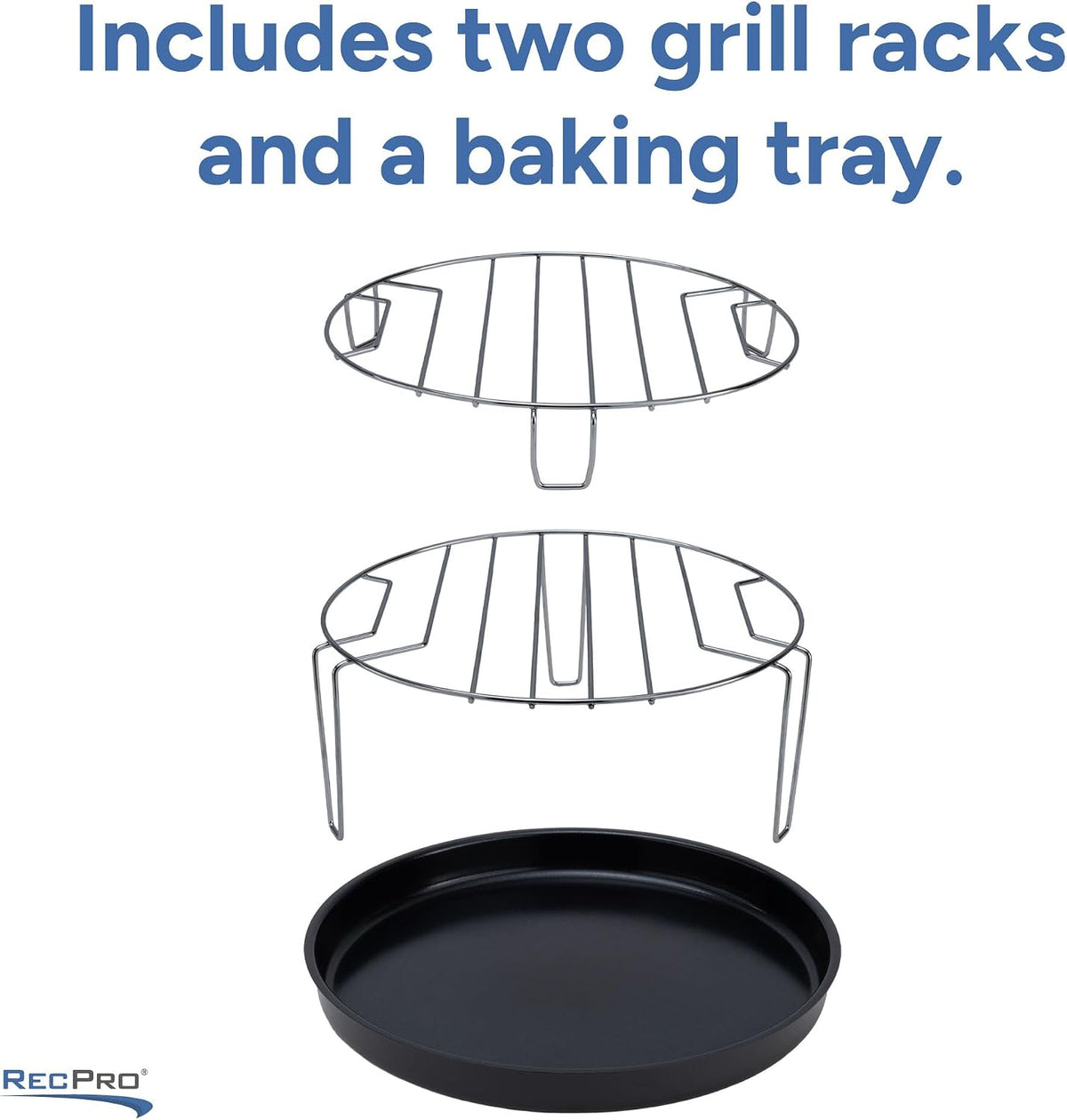 RecPro RV Air Fry Microwave 1.0 Cu Ft, 900W Black