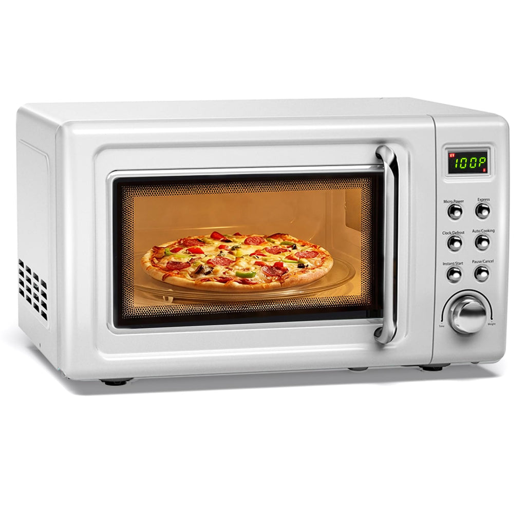 0.7Cu.ft Mini Microwave Countertop w/ 5 Micro Power, 700W