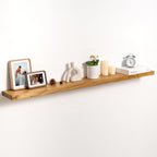fuqing Live Edge Floating Shelves for Wall, 20 Inch Solid Elm Wood Shelves