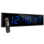 Ivation Oversized Digital Wall Clock with Large LED Display & Timer, 36"