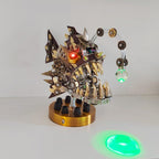 3D Metal Puzzle Mechanical Lantern Fish Model Kit with Color Changing Lamp