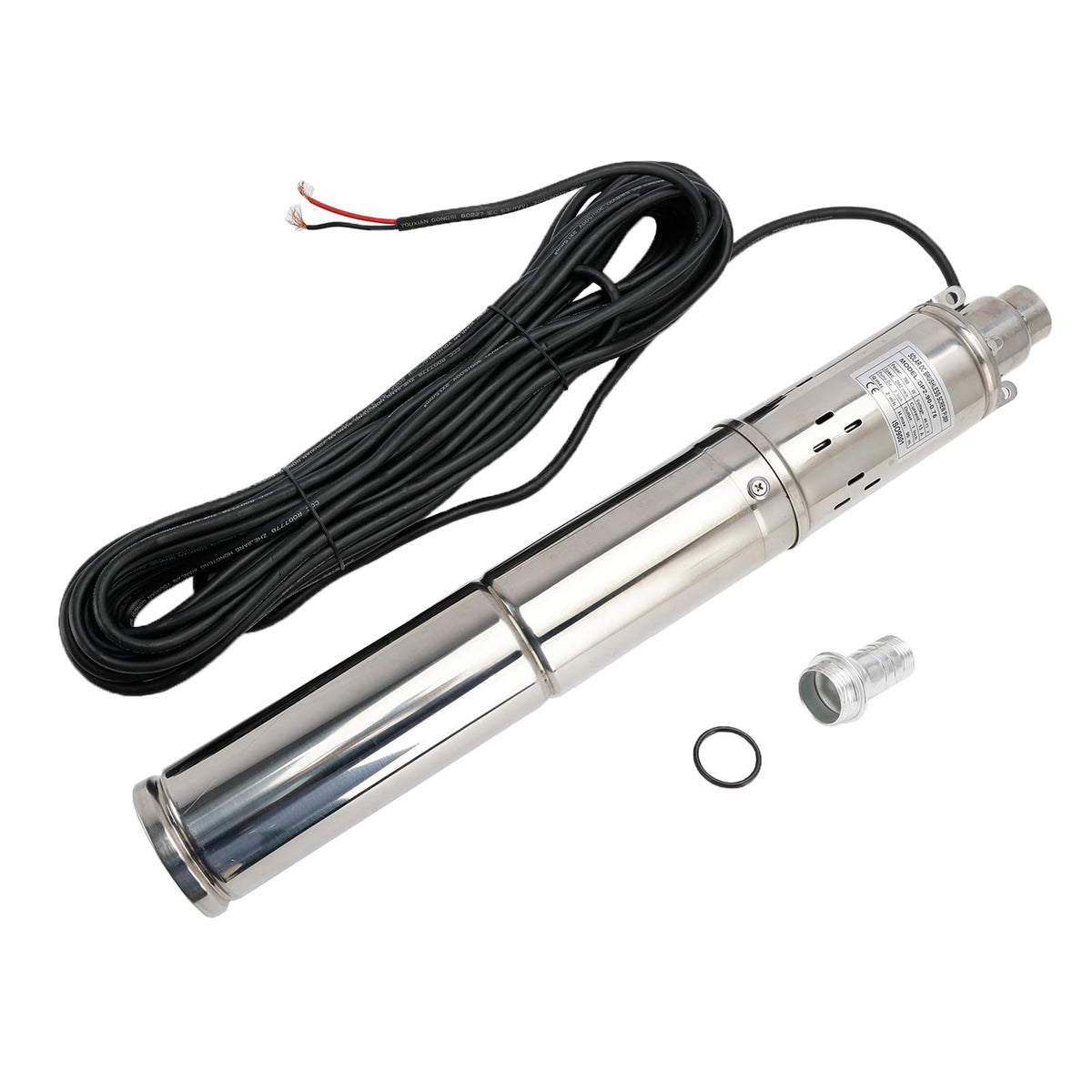 3" 48V 750W MPPT Screw Solar Bore Pump Submersible Deep Well Hole Steel 90M 750W Deep Well Solar Pump with 15M Line
