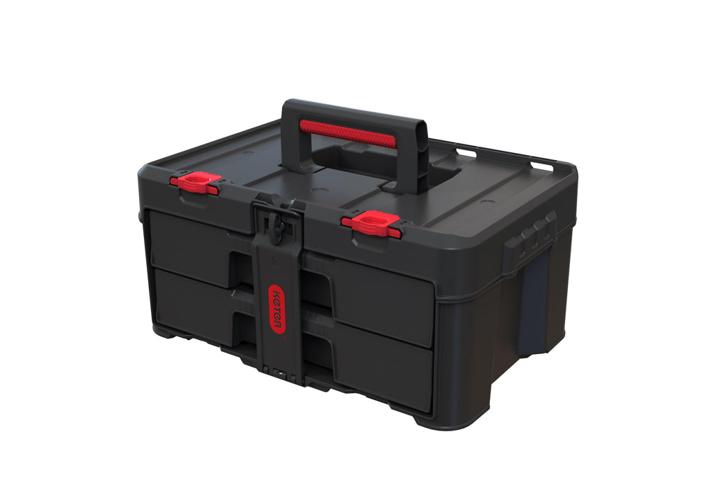 Keter Stack N Rolling Tool Box Modular Storage System 3 Piece
