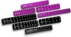 Westling USA Premium Aluminum Starter 8 Piece Socket Tray/Organizer Set, Holds 152 Standard and Metric Sockets (Black/Purple, 2 Row)
