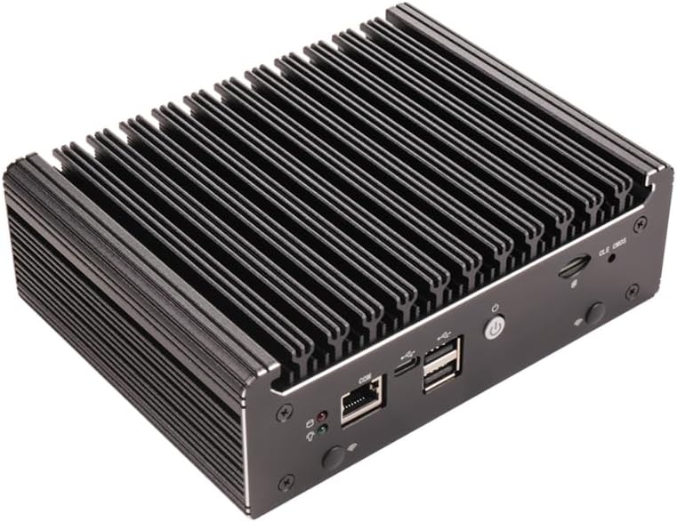 Micro Firewall Device, mini Computer, OPNsense, VPN, Router Computer, 4417u N150 4 x 2.5GbE I226-V LAN, HDMI, DP, SIM Card Type-C, 0 RAM, 0 Storage. (N150/Big Case, 16G RAM 128G SSD)