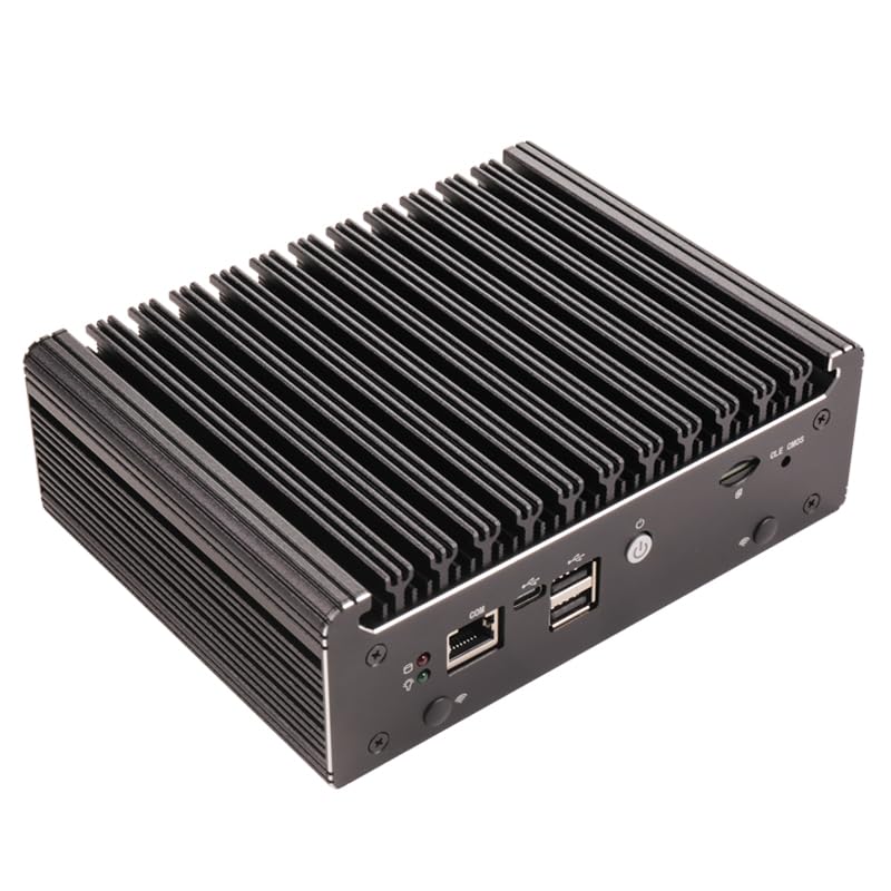 Micro Firewall Device, mini Computer, OPNsense, VPN, Router Computer, 4417u N150 4 x 2.5GbE I226-V LAN, HDMI, DP, SIM Card Type-C, 0 RAM, 0 Storage. (N150/Big Case, 16G RAM 128G SSD)