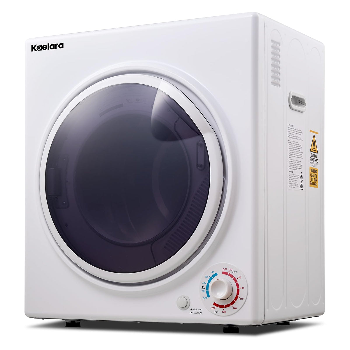 Portable Dryers for Apartment, 3.0 Cu.ft Portable Clothes Dryer with Stianless Steel Tub, Front Load Clothes Dryer Machine for Home, Apartment, 4 Dring Mode, Auto-shutt off, 1500W