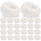 Realspring Inflatable Bean Bag Chairs,Coffee,4 Pcs