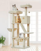 Taoqimiao Cactus Cat Tree, 71 in Extra Large Cat Tower for Indoor Cats