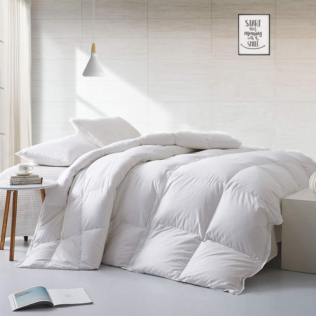 APSMILE Duvet Insert,Down Feather Fibers Comforter Queen-All Season Blanket
