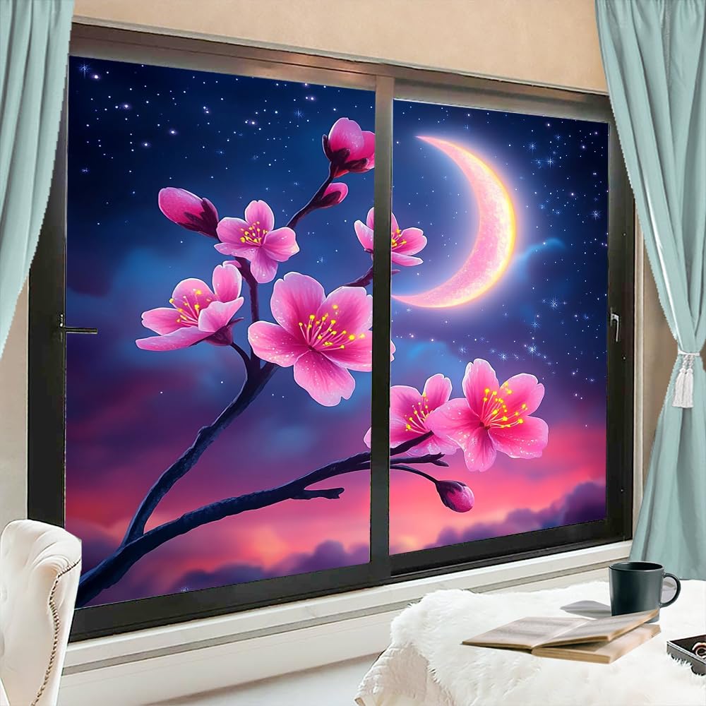 Impressionistic Lavender Privacy Window Film 31.5Wx47.2L inch x 2pcs