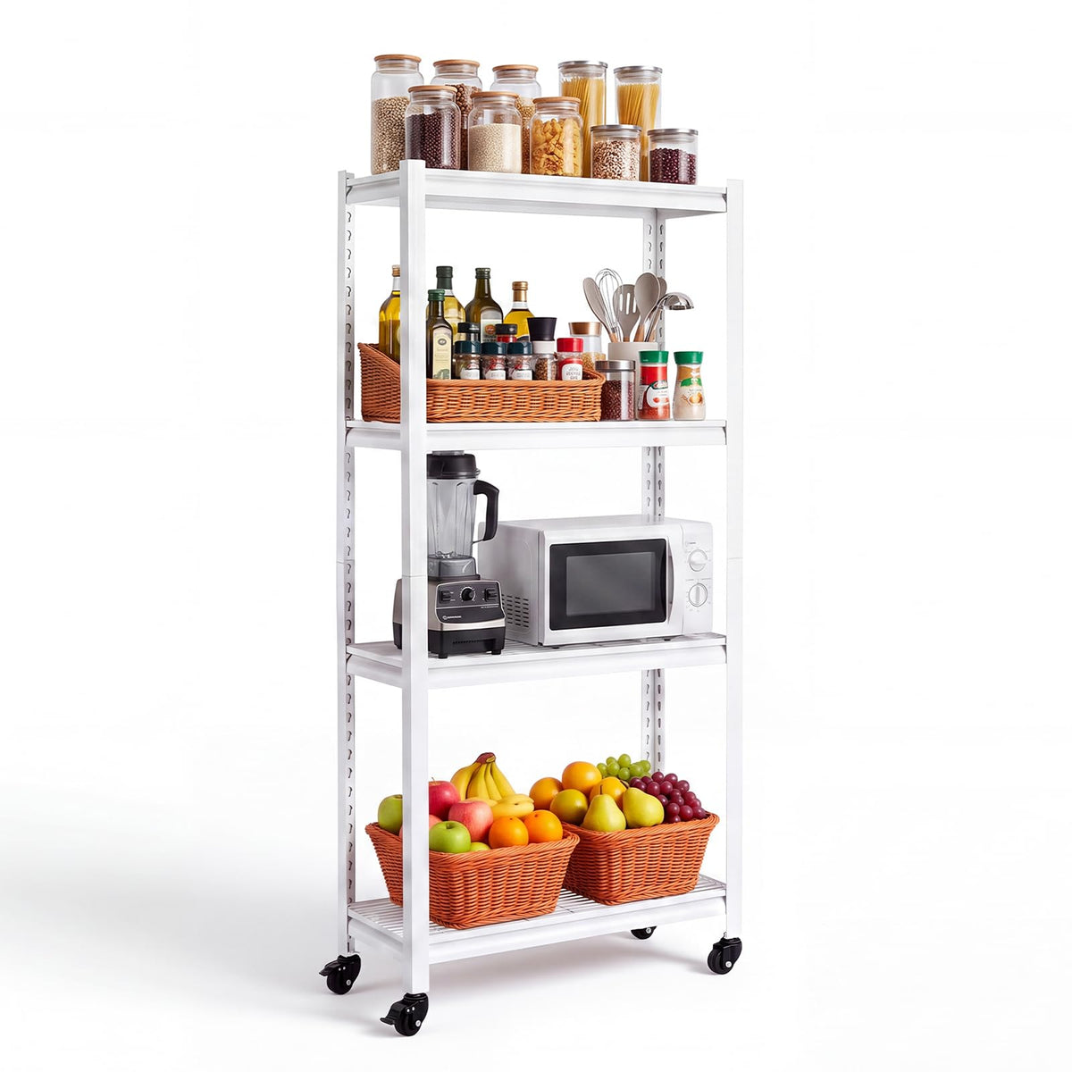 VEVOR Storage Shelves, 3000 lbs, 5 Tier, 24 x 48 x 72 inch Metal Rack Set