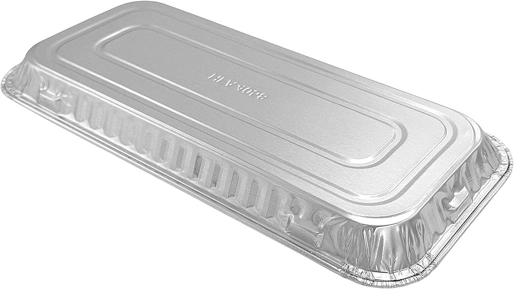 PACTOGO 11" x 5" x 1" Disposable Aluminum Foil Oblong Danish Cake Pans - Ideal Baking Tins for Sweets, Coffee Cakes, Danishes, Cookies, Brownies (Pack of 200)