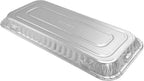 PACTOGO 11" x 5" x 1" Disposable Aluminum Foil Oblong Danish Cake Pans - Ideal Baking Tins for Sweets, Coffee Cakes, Danishes, Cookies, Brownies (Pack of 200)