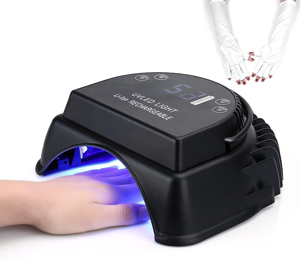 Professional Cordless LED Nail Lamp High Performance Rechargeable 64W Led UV Gel Nail Curing Light Nail Art Tool