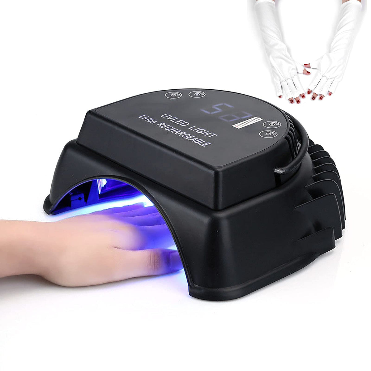 Professional Cordless LED Nail Lamp High Performance Rechargeable 64W Led UV Gel Nail Curing Light Nail Art Tool
