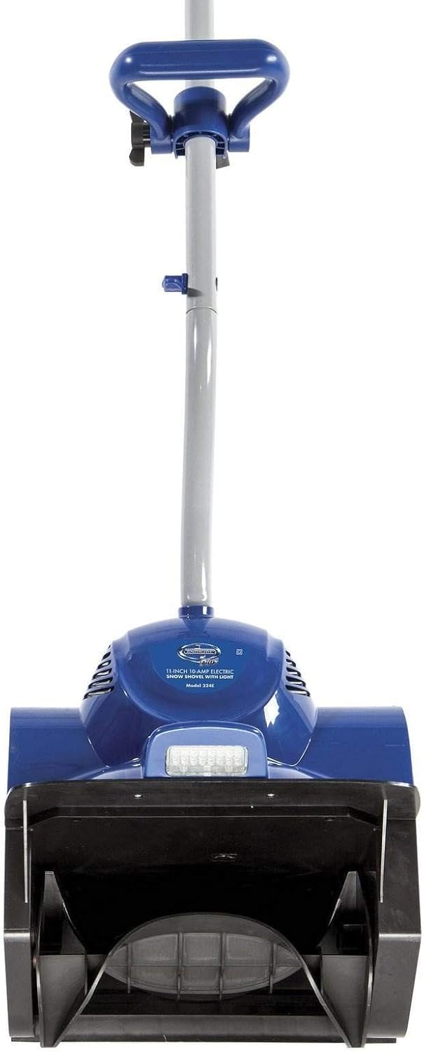 Snow Joe 324E Electric Snow Shovel, 10A Motor, 2-Blade Paddle Auger, Adjustable Handle, 2W LED Light, Clears 14-Inch by 6-Inch Path