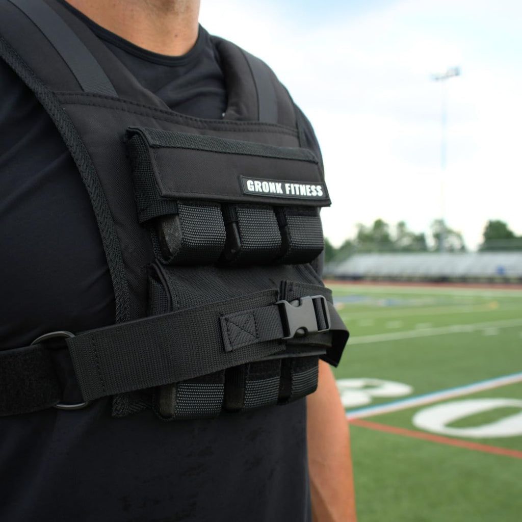 Gronk Fitness Weighted Vest | Adjustable Workout Vest